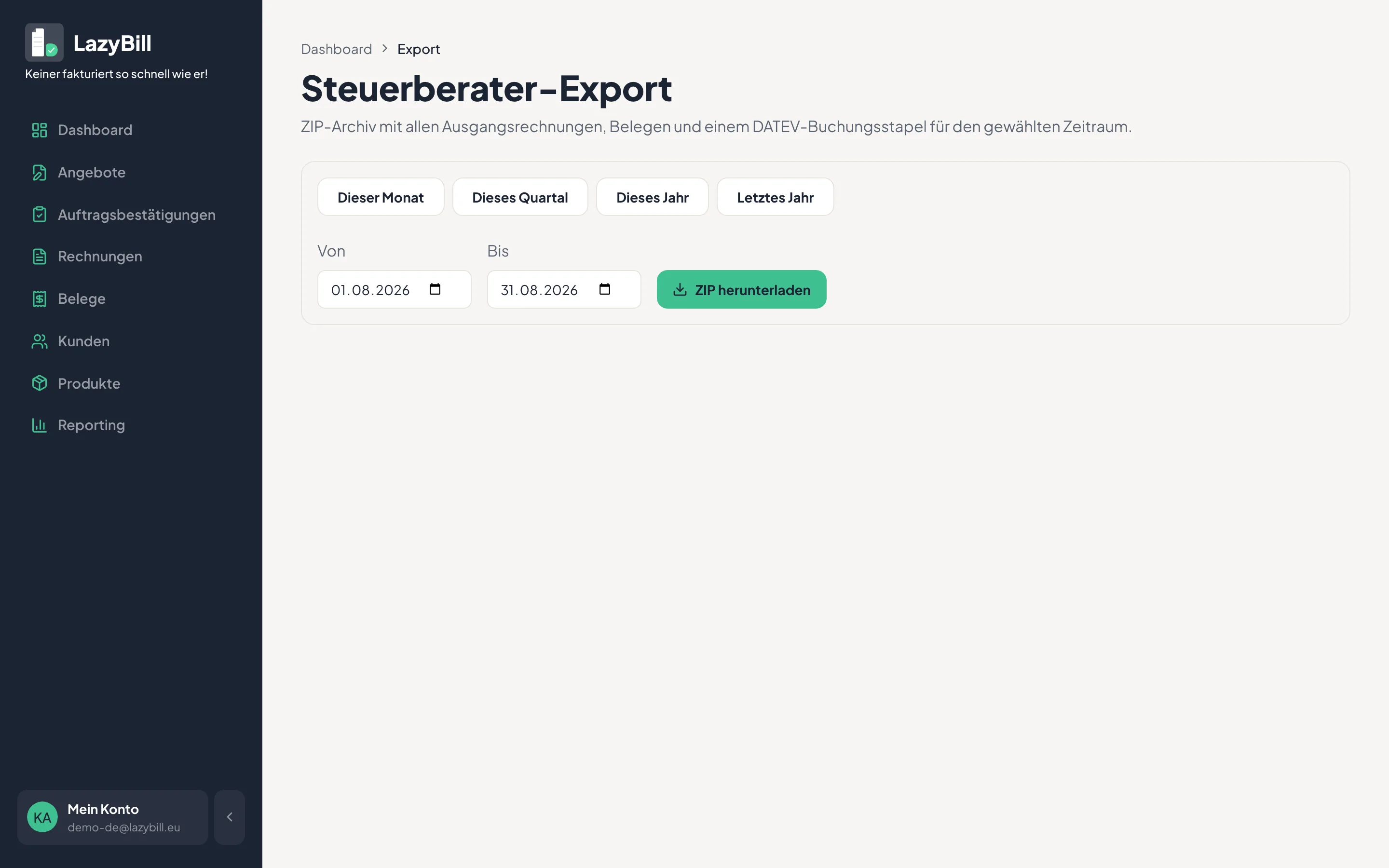 Der Steuerberater-Export